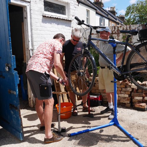 Mechanic Ben at bike kitchen